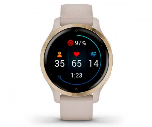 Reloj Garmin Venu 2s Tundra/champagne Smartwatch Multideporte Wifi Gps Integrado Frecuencia Actividad Sueño 40mm