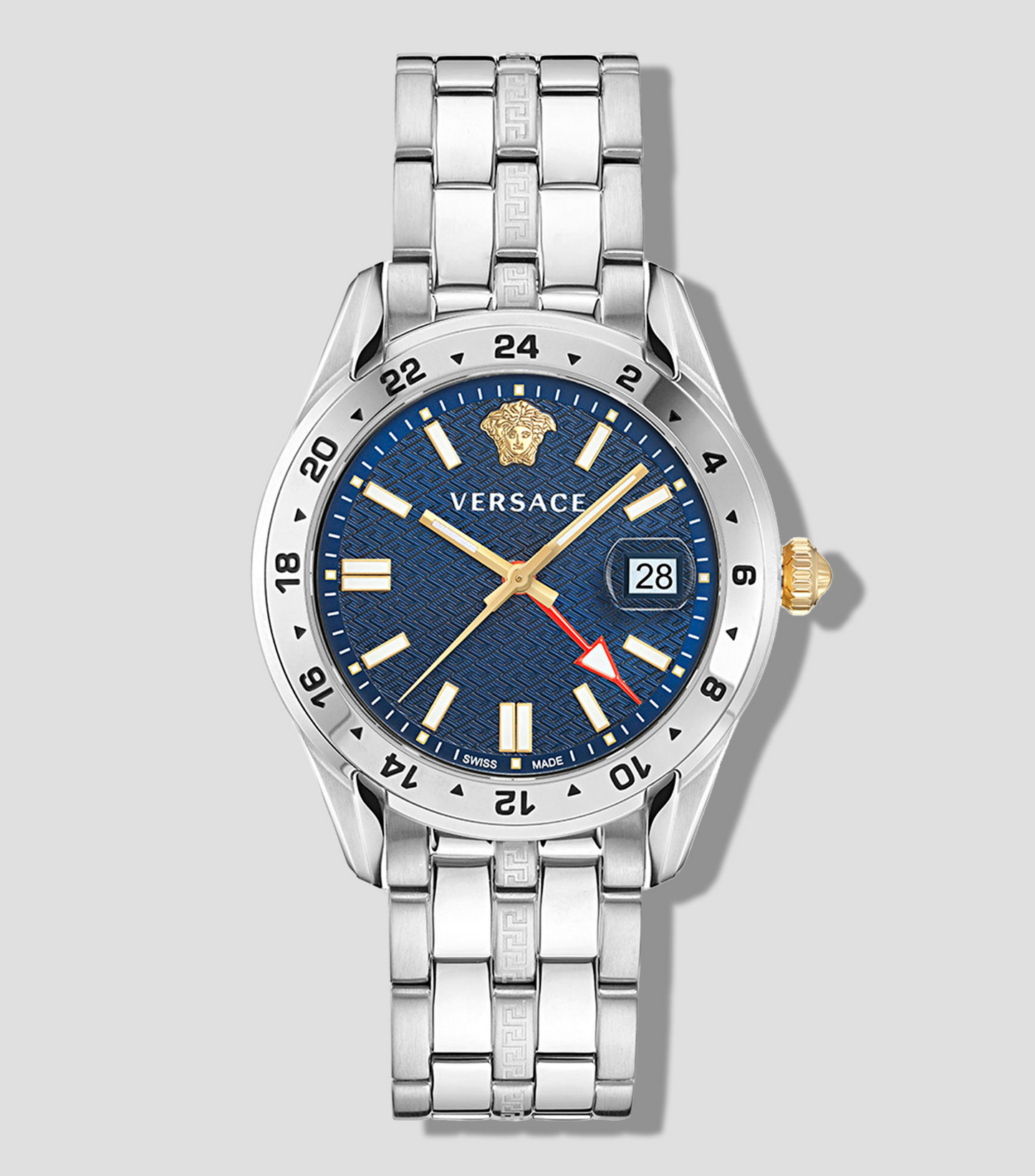 VERSACE
Reloj para Hombre Greca Time Gmt de vestir, Azul
