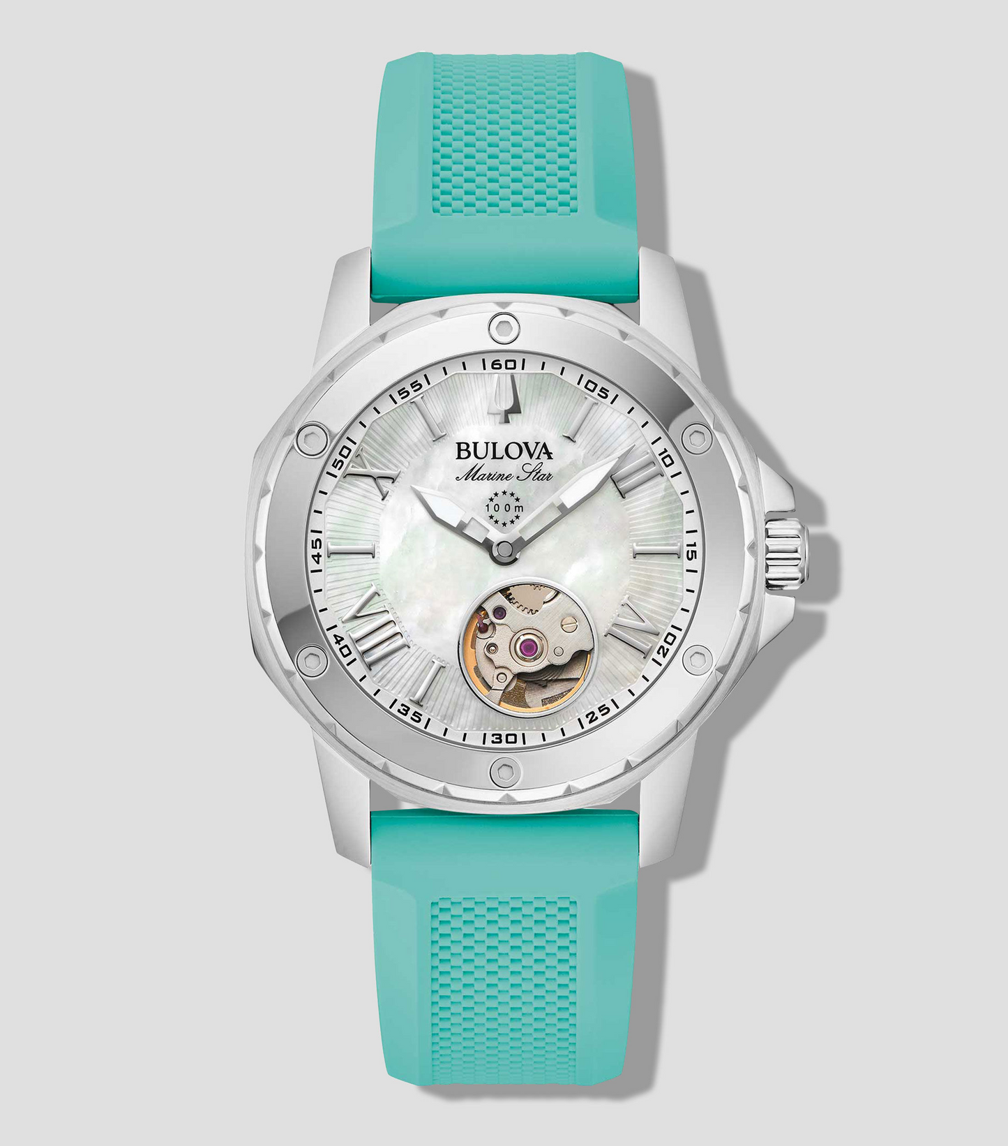 BULOVA
Reloj para mujer Marine Star Casual, Plateado
