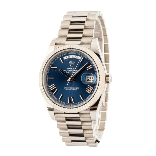 Rolex Day-Date 40 President 228239 Esfera azul