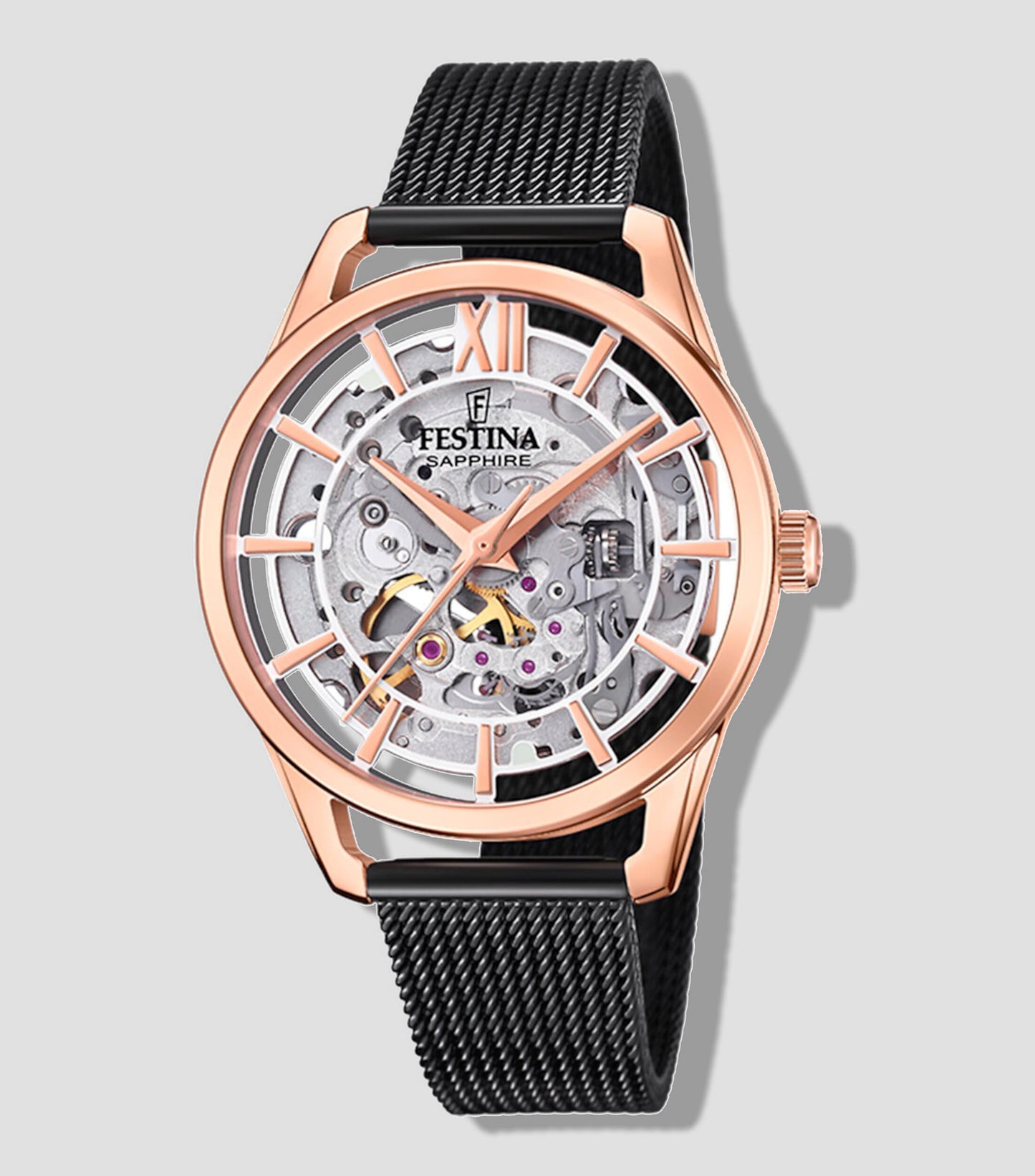 FESTINA
Reloj para Mujer Automatic Skeleton De Vestir Plateado, Oro Rosa